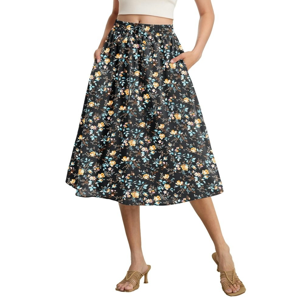 Gleelist Women's High-Waist A-Line Midi Skirt: $12.58 Gleelist Women's High-Waist A-Line Midi Skirt: $12.58