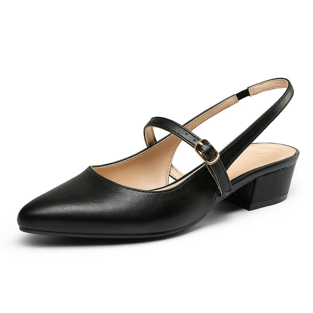 Pennysue Women's Slingback Low Block Heel Mary Jane Pumps: $28.99 Pennysue Women's Slingback Low Block Heel Mary Jane Pumps: $28.99