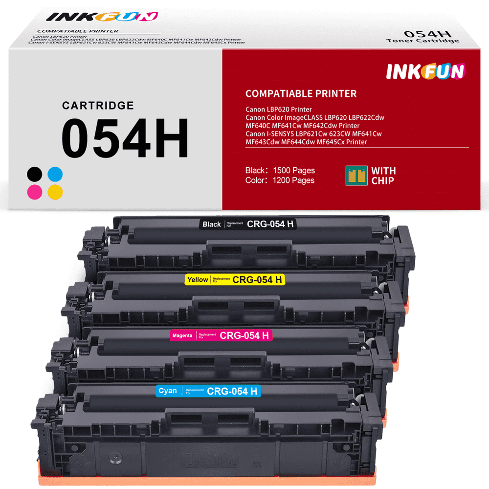 Canon 054H Toner Cartridge 4-Pack: $35.60