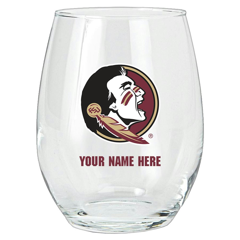 Florida State Seminoles 15oz. Personalized Stemless Glass Tumbler: $27.99
