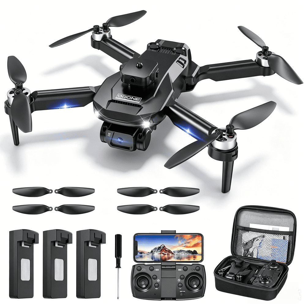 Auoshi 4K FPV Drone with 3 Batteries: $69.89 Auoshi 4K FPV Drone with 3 Batteries: $69.89
