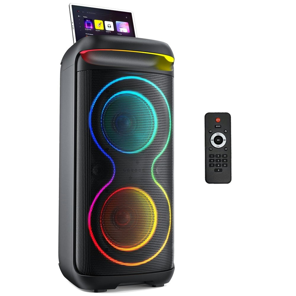 Jauyxian Large Bluetooth Party Speaker with DJ Lights: $105.29 Jauyxian Large Bluetooth Party Speaker with DJ Lights: $105.29