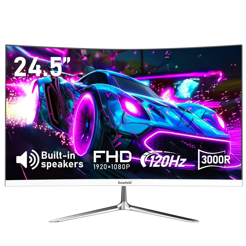 Gawfolk 24.5" 1080p LED Curved Monitor: $85.49 Gawfolk 24.5" 1080p LED Curved Monitor: $85.49