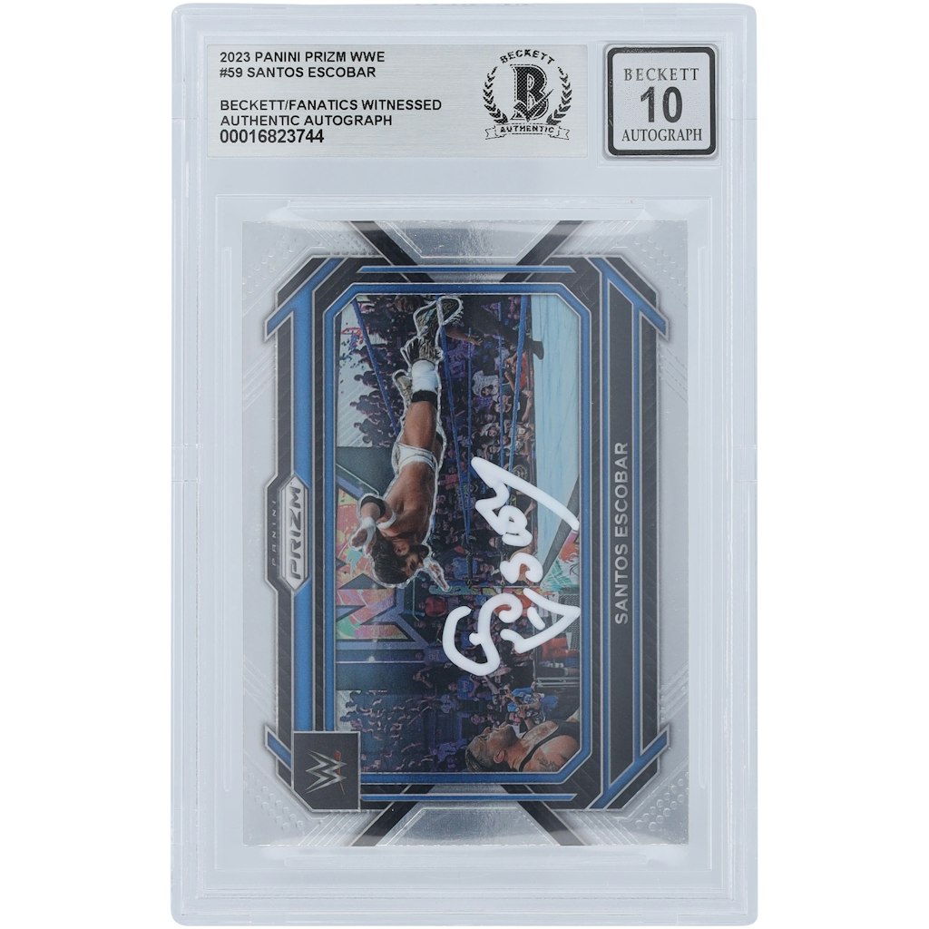 Santos Escobar 2023 Panini Prizm White Ink Autographed Card: $34.99 Santos Escobar 2023 Panini Prizm White Ink Autographed Card: $34.99