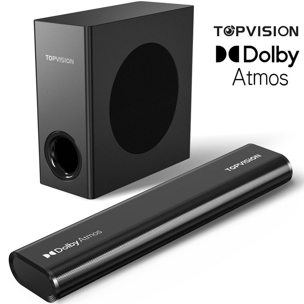 Topvision 150W 2.1 Channel Dolby Atmos Soundbar with Subwoofer: $107.99
