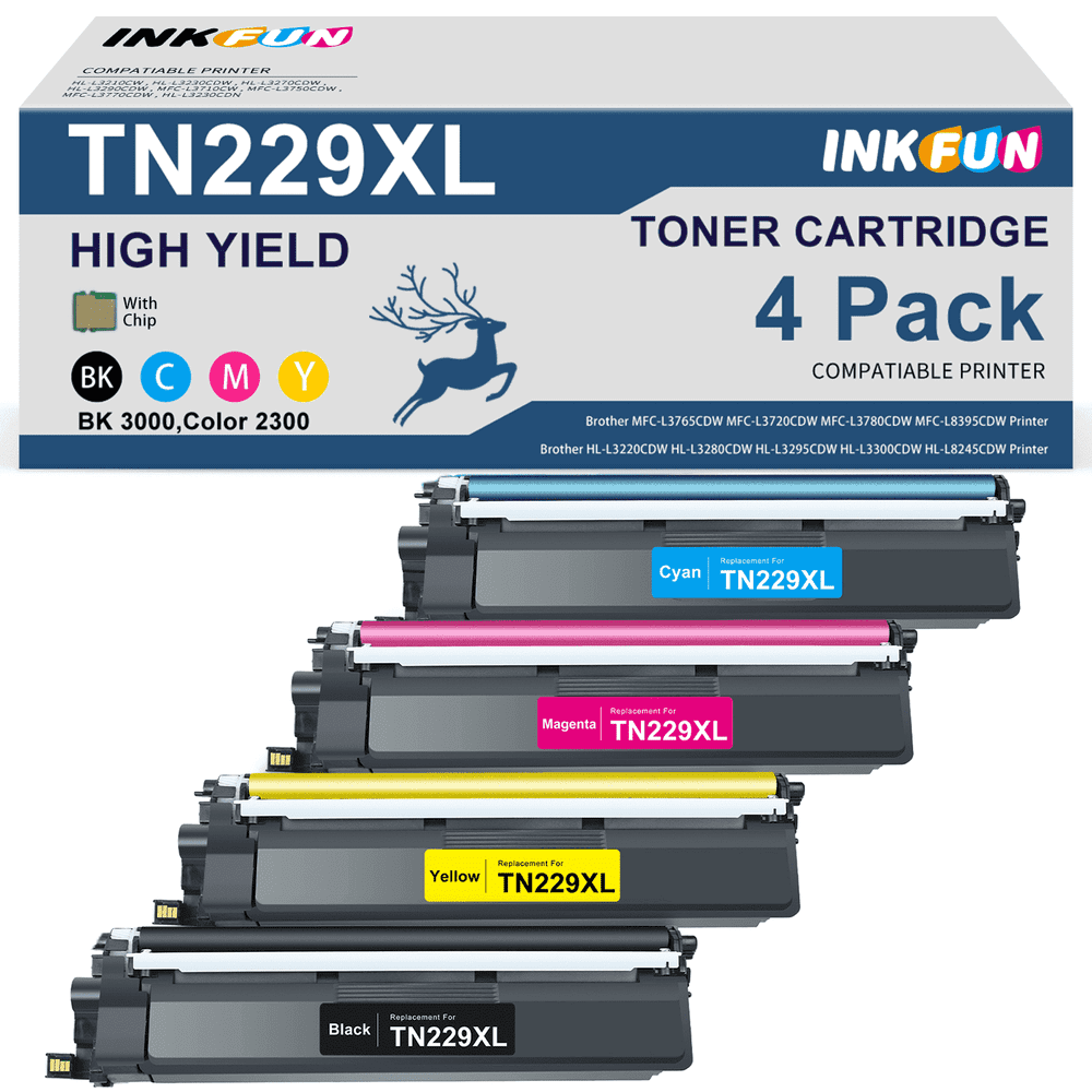 Brother TN229XL Toner Cartridge 4-Pack: $42.51