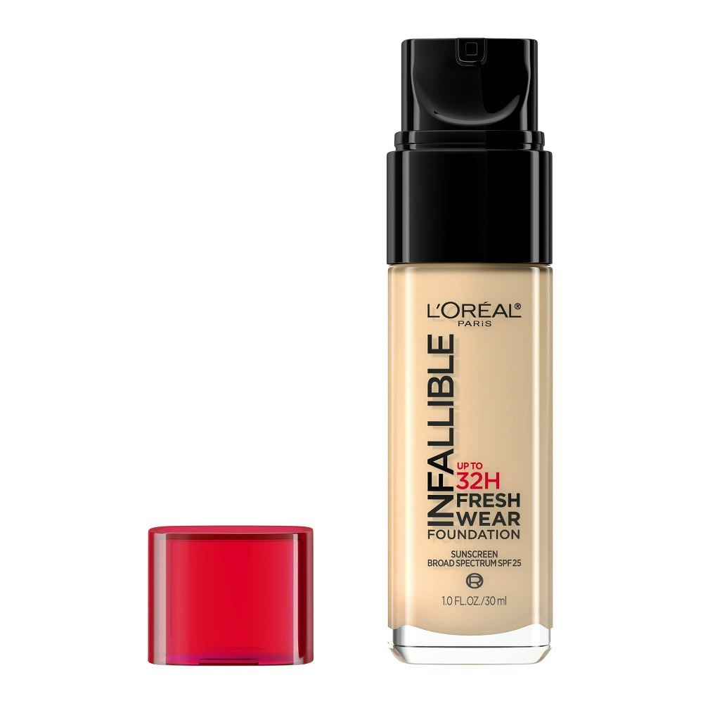 L'Oreal Paris Infallible 32HR Fresh Wear Foundation 1 fl oz: $14.99 L'Oreal Paris Infallible 32HR Fresh Wear Foundation 1 fl oz: $14.99