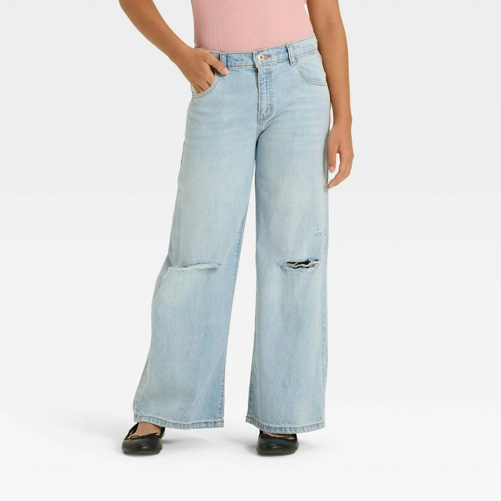 Art Class Girls' Mid-Rise Wide Leg Jeans 14 Plus: $25 Art Class Girls' Mid-Rise Wide Leg Jeans 14 Plus: $25