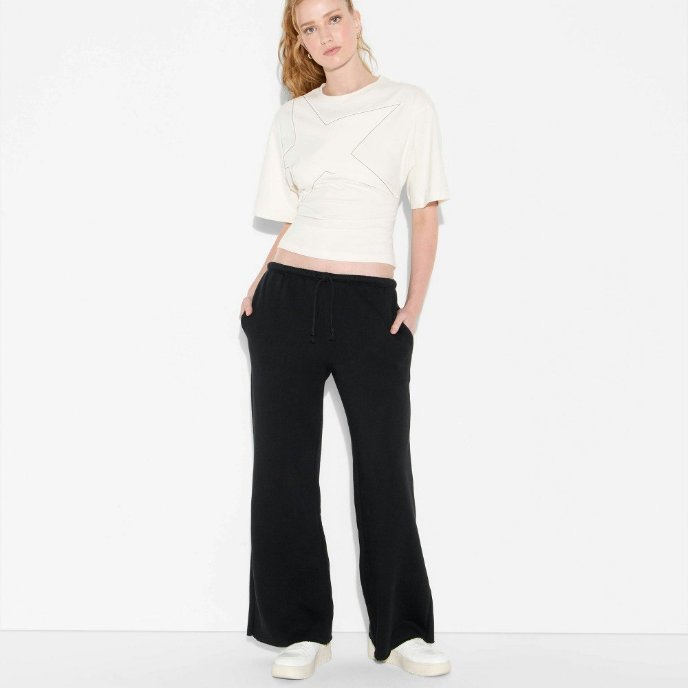 Wild Fable Women's Mid-Rise Wide Leg Sweatpants: $28 Wild Fable Women's Mid-Rise Wide Leg Sweatpants: $28