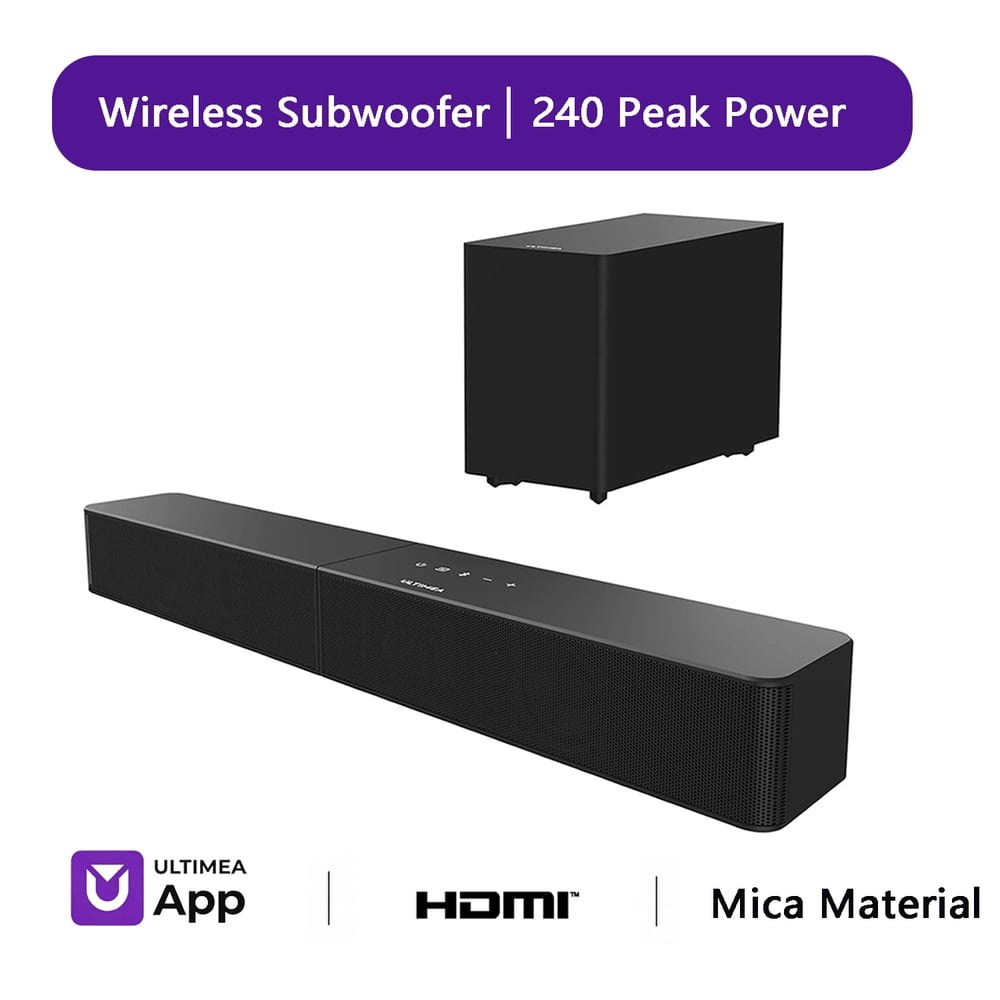 Ultimea Poseidon R3T 240W Sound Bar with Wireless Subwoofer: $89.99 Ultimea Poseidon R3T 240W Sound Bar with Wireless Subwoofer: $89.99