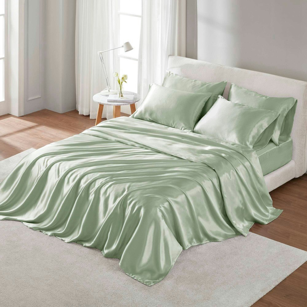 Madison Park Full Satin Sheet Set: $23.49 Madison Park Full Satin Sheet Set: $23.49