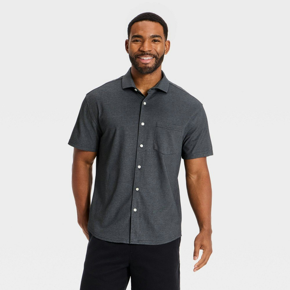 Goodfellow & Co Men's Short Sleeve Pique Button-Down Shirt: $30 Goodfellow & Co Men's Short Sleeve Pique Button-Down Shirt: $30