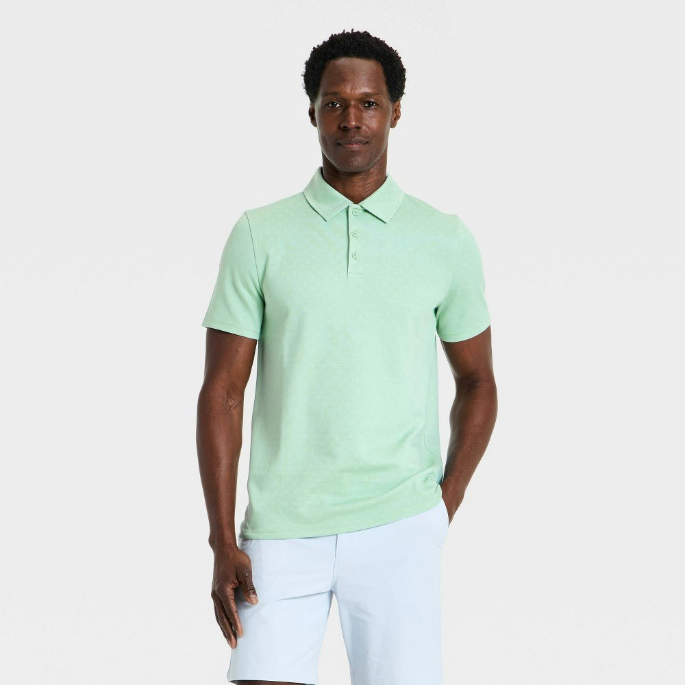 All in Motion Men's Jacquard Polo Shirt: $30 All in Motion Men's Jacquard Polo Shirt: $30