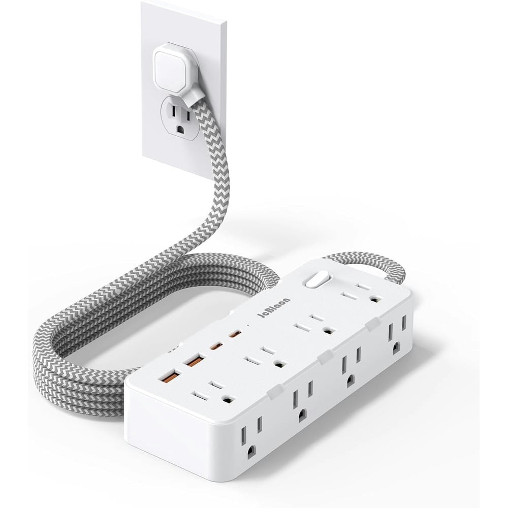 JcBlaon 8-Outlet Surge Protector Power Strip: $12.99 JcBlaon 8-Outlet Surge Protector Power Strip: $12.99