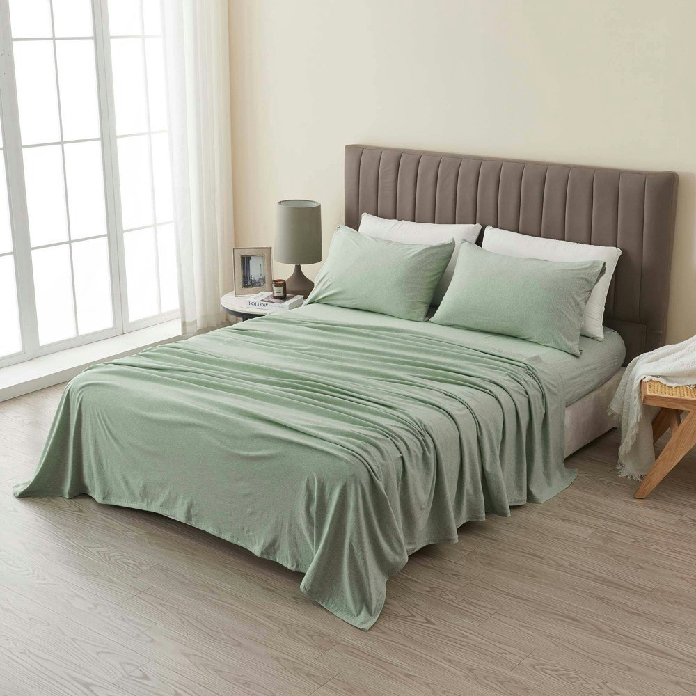 Isla Jade Queen Super Soft Jersey Knit Sheet Set: $71.99 Isla Jade Queen Super Soft Jersey Knit Sheet Set: $71.99
