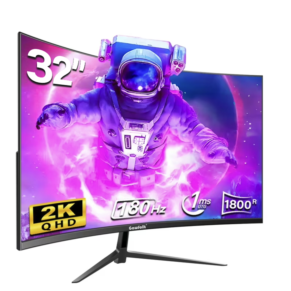Gawfolk 32" 1440p LED Curved Monitor: $169.99 Gawfolk 32" 1440p LED Curved Monitor: $169.99
