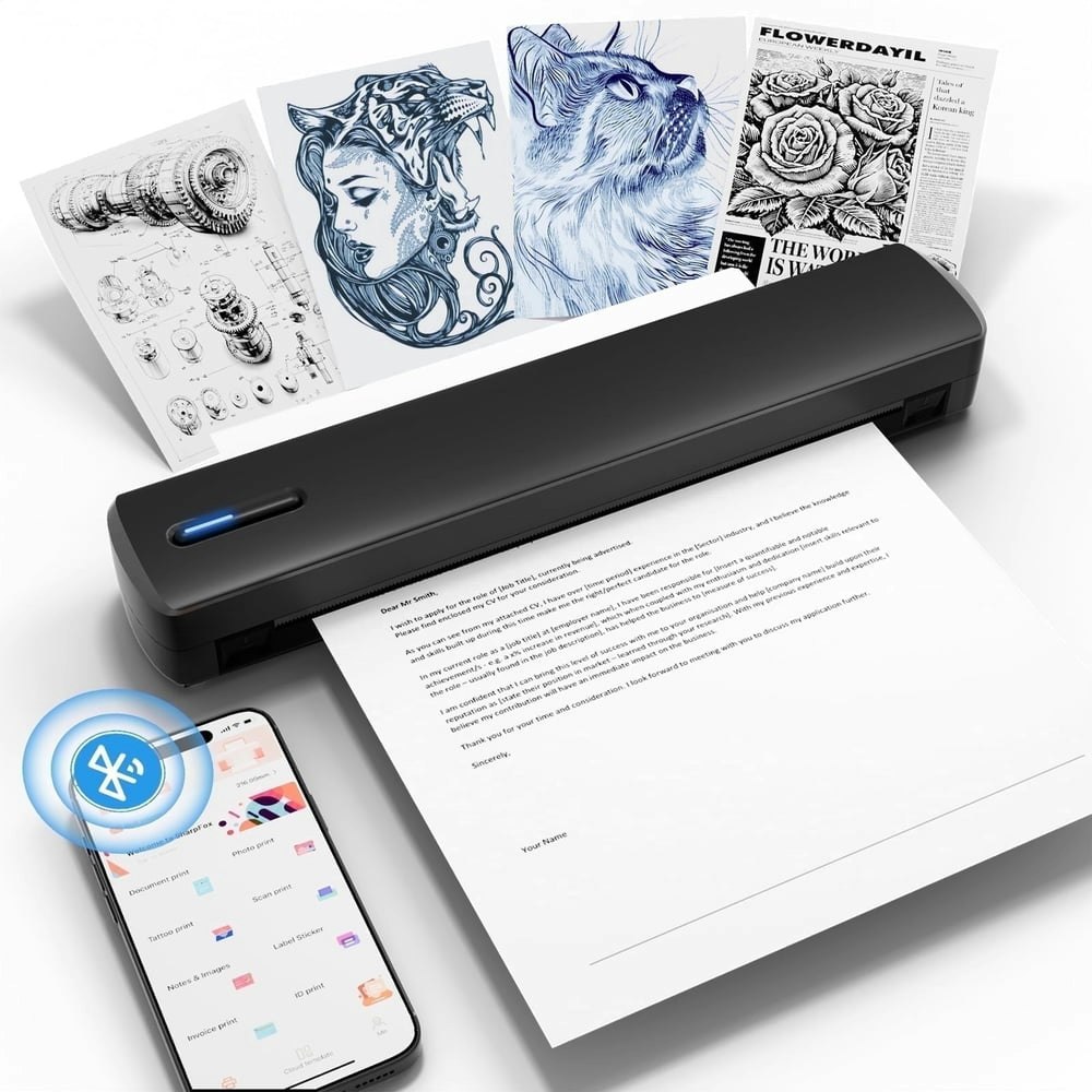 Portable Wireless Inkless Thermal Printer: $58.99