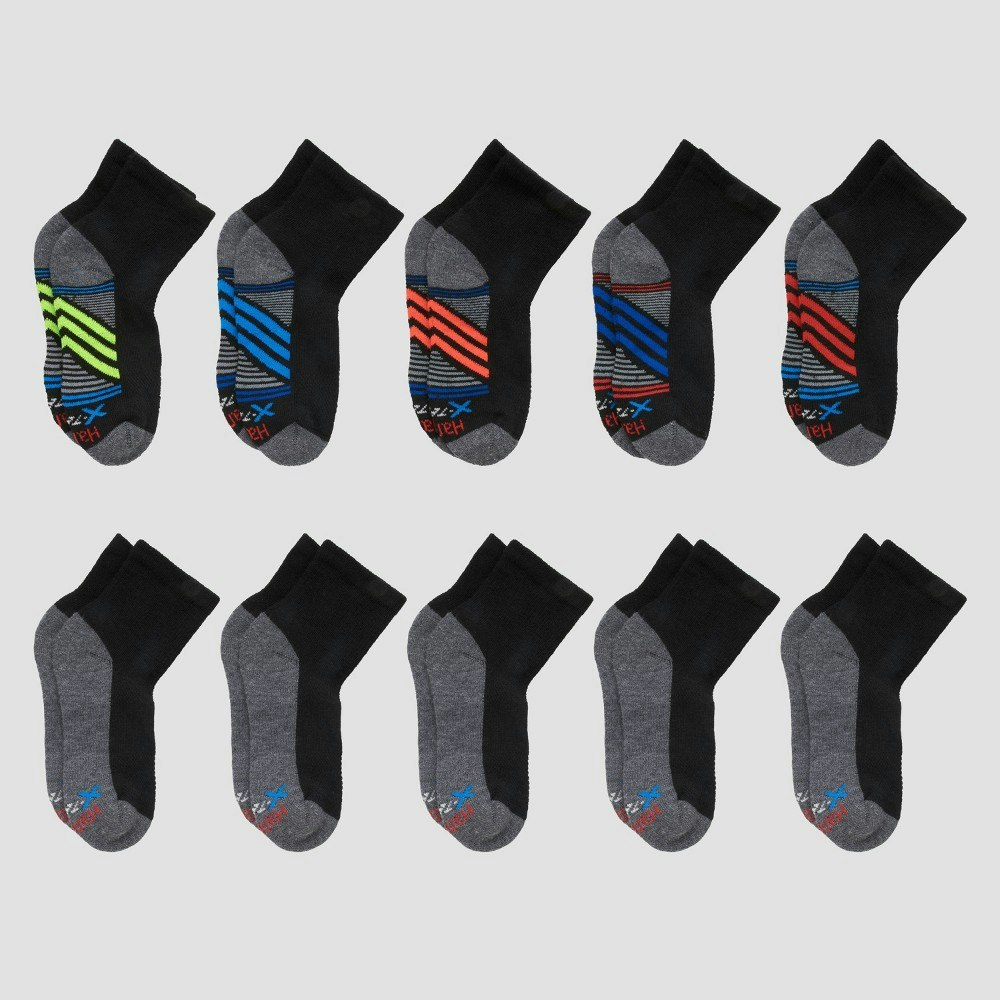 Hanes Boys' Premium Athletic Ankle Socks 10-Pack: $12.99