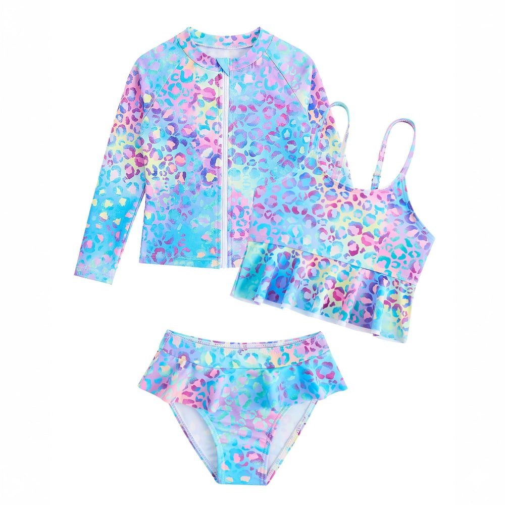 Toddler Girl 3-Piece Long Sleeve Rash Guard Swimsuit: $26.99 Toddler Girl 3-Piece Long Sleeve Rash Guard Swimsuit: $26.99