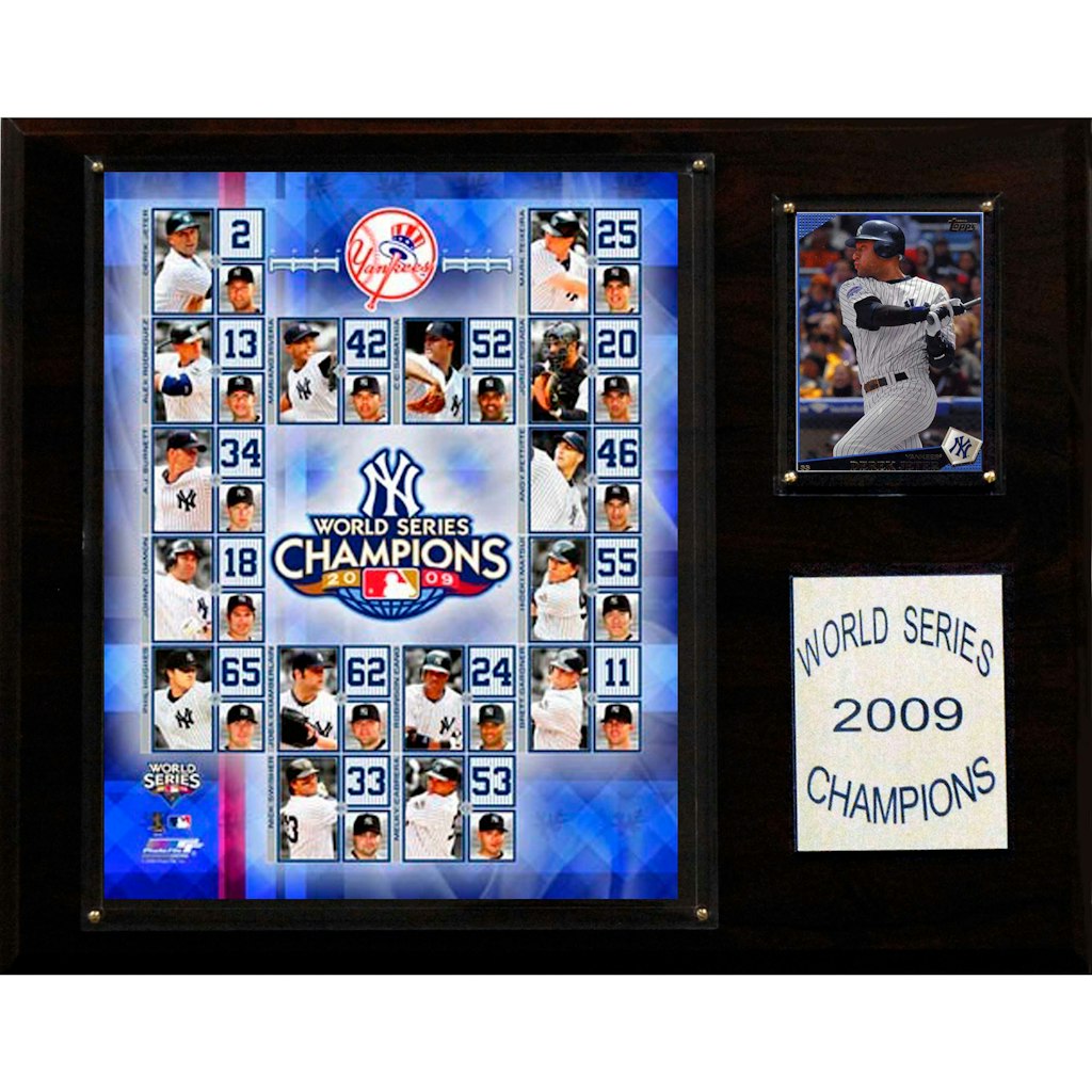 New York Yankees 2009 World Series Champions 12'' x 15'' Plaque: $39.99 New York Yankees 2009 World Series Champions 12'' x 15'' Plaque: $39.99