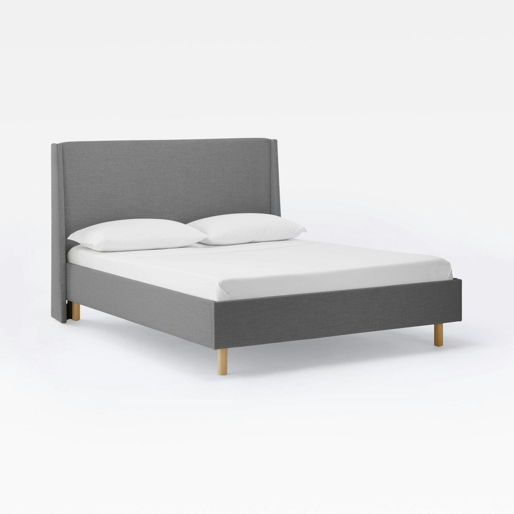 Threshold Encino Full Size Upholstered Wingback Platform Bed: $1,200 Threshold Encino Full Size Upholstered Wingback Platform Bed: $1,200