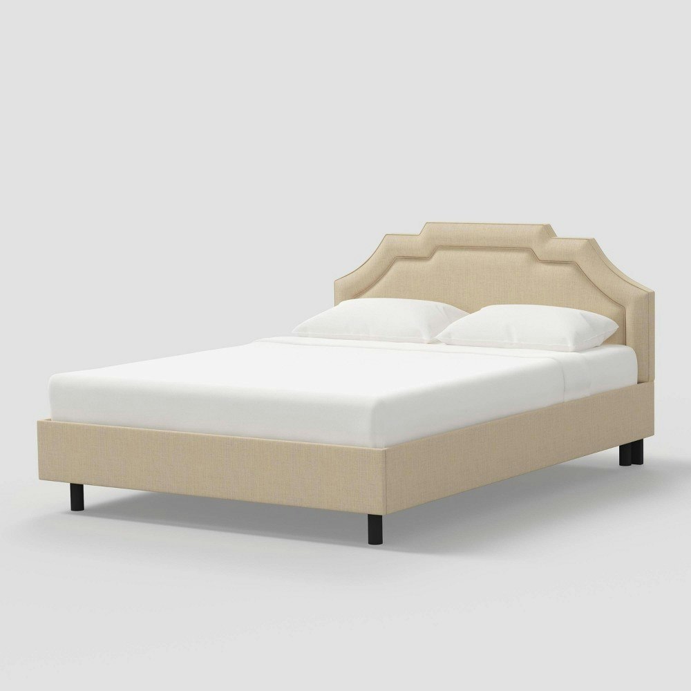 Threshold Willow Queen Size Notched Platform Bed: $900 Threshold Willow Queen Size Notched Platform Bed: $900