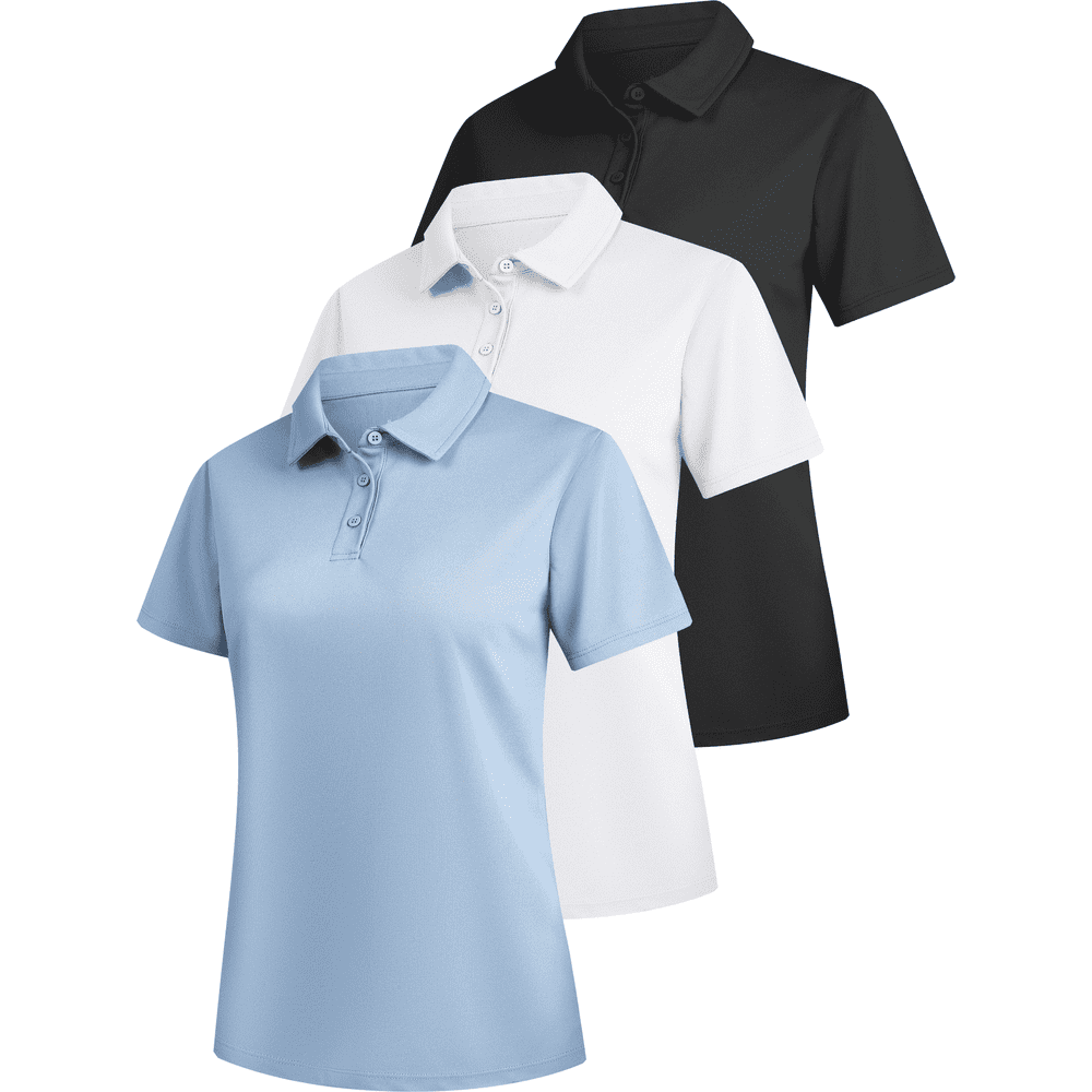 Telaleo Women's Moisture Wicking Polo Shirt 3-Pack: $22.99