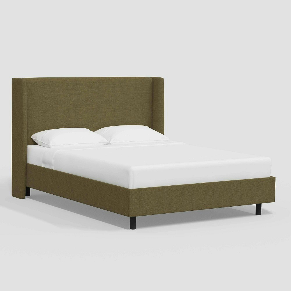 Threshold Antwerp Full Upholstered Wingback Platform Bed: $1,320