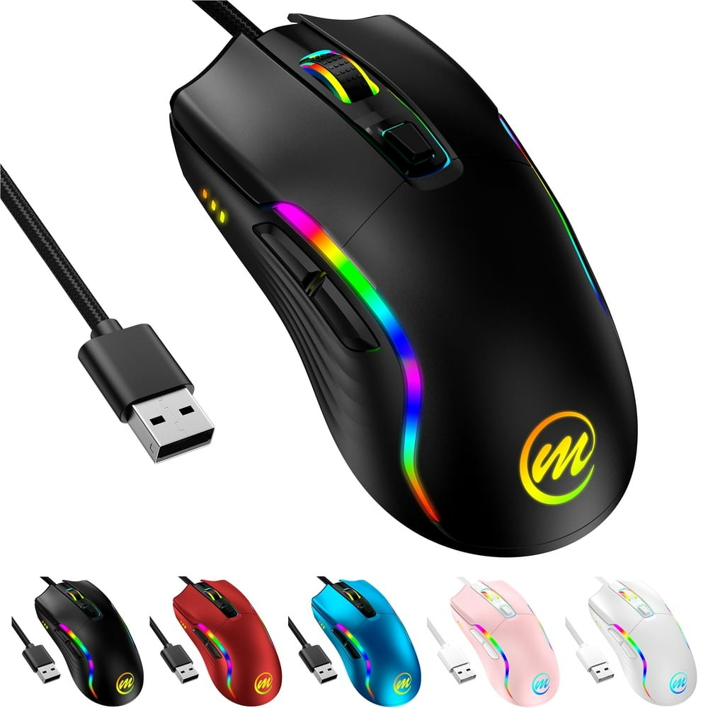 Memzuoix 12,800 DPI Ergonomic RGB Wired Gaming Mouse: $13.69 Memzuoix 12,800 DPI Ergonomic RGB Wired Gaming Mouse: $13.69