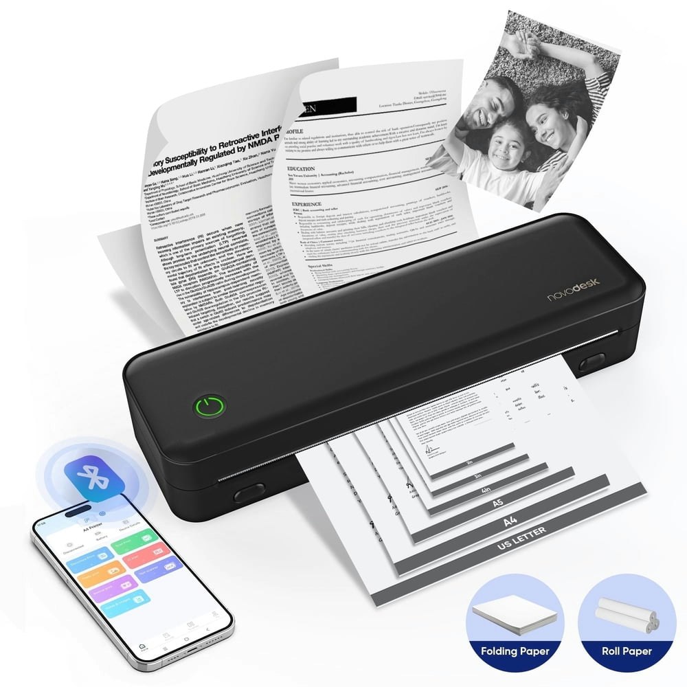 Portable 300-DPI Thermal Printer: $48.98 Portable 300-DPI Thermal Printer: $48.98