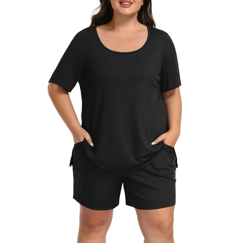 Daystry Women's Plus Size 2-Piece Pajama Set: $18.99 Daystry Women's Plus Size 2-Piece Pajama Set: $18.99