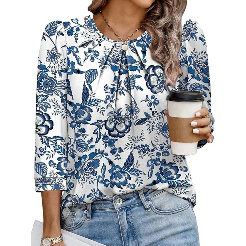 VDJ Women's 3/4 Sleeve Floral Blouse: $13.29 VDJ Women's 3/4 Sleeve Floral Blouse: $13.29