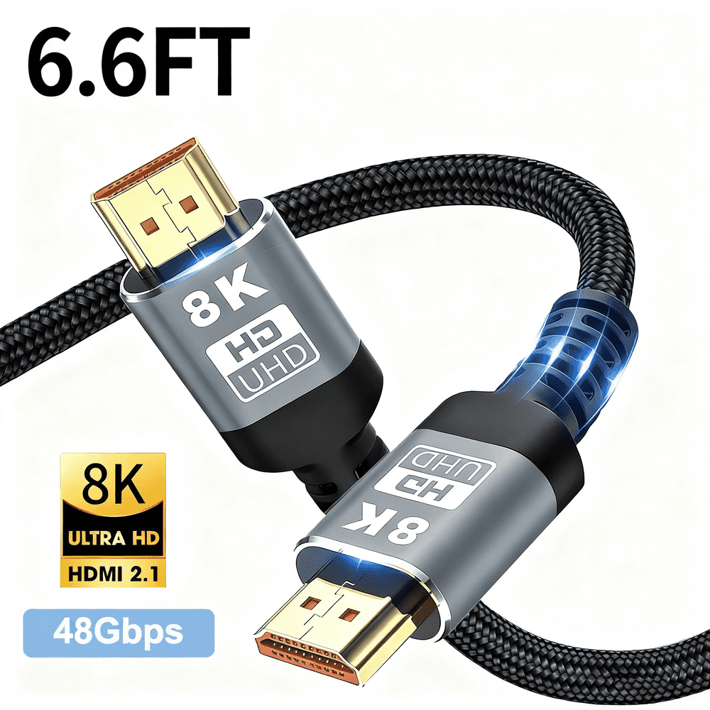Jous 6.6-Foot 8K Ultra High Speed HDMI Cable: $9.80 Jous 6.6-Foot 8K Ultra High Speed HDMI Cable: $9.80