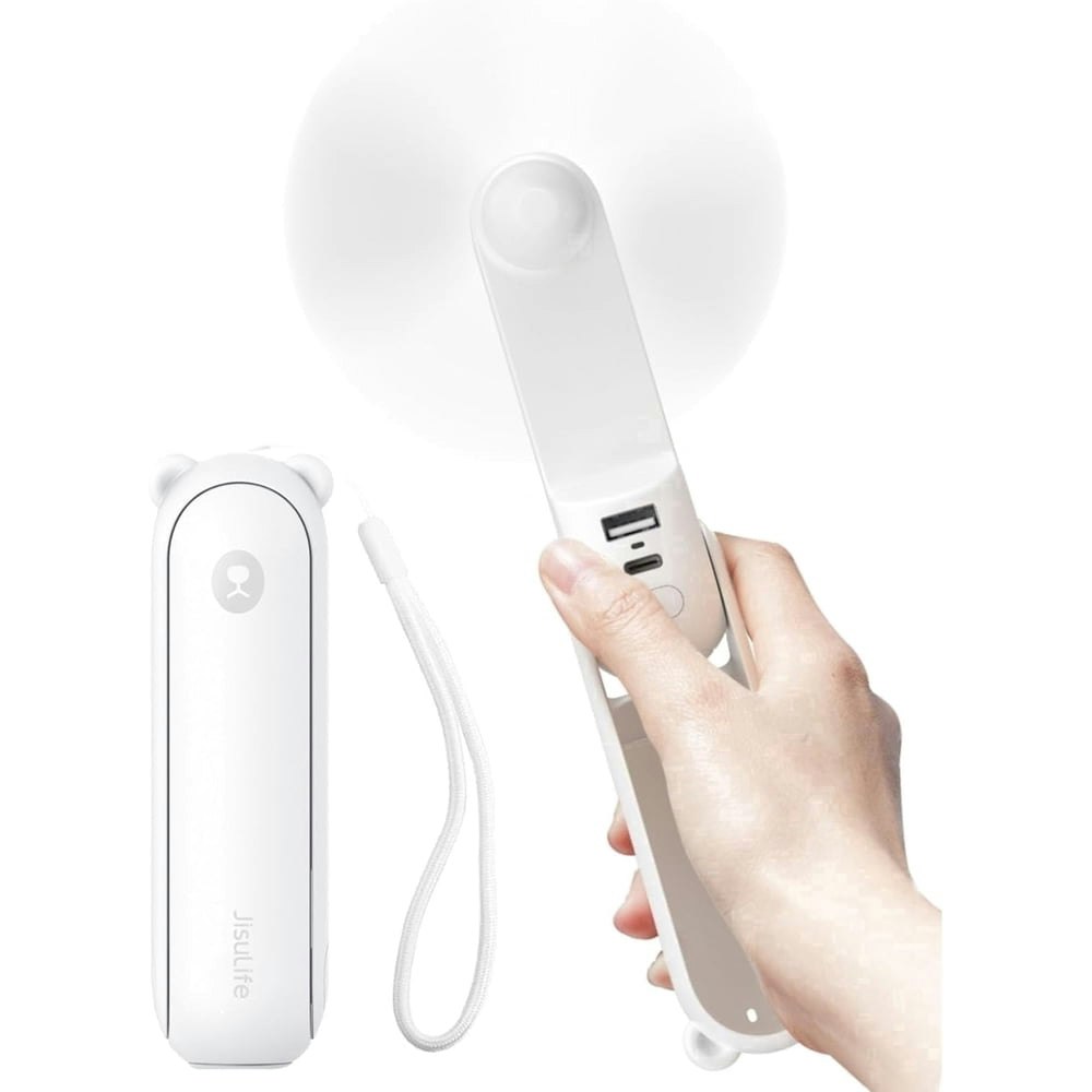 Jisulife 4,500mAh 3-in-1 Portable Handheld Fan: $19.99