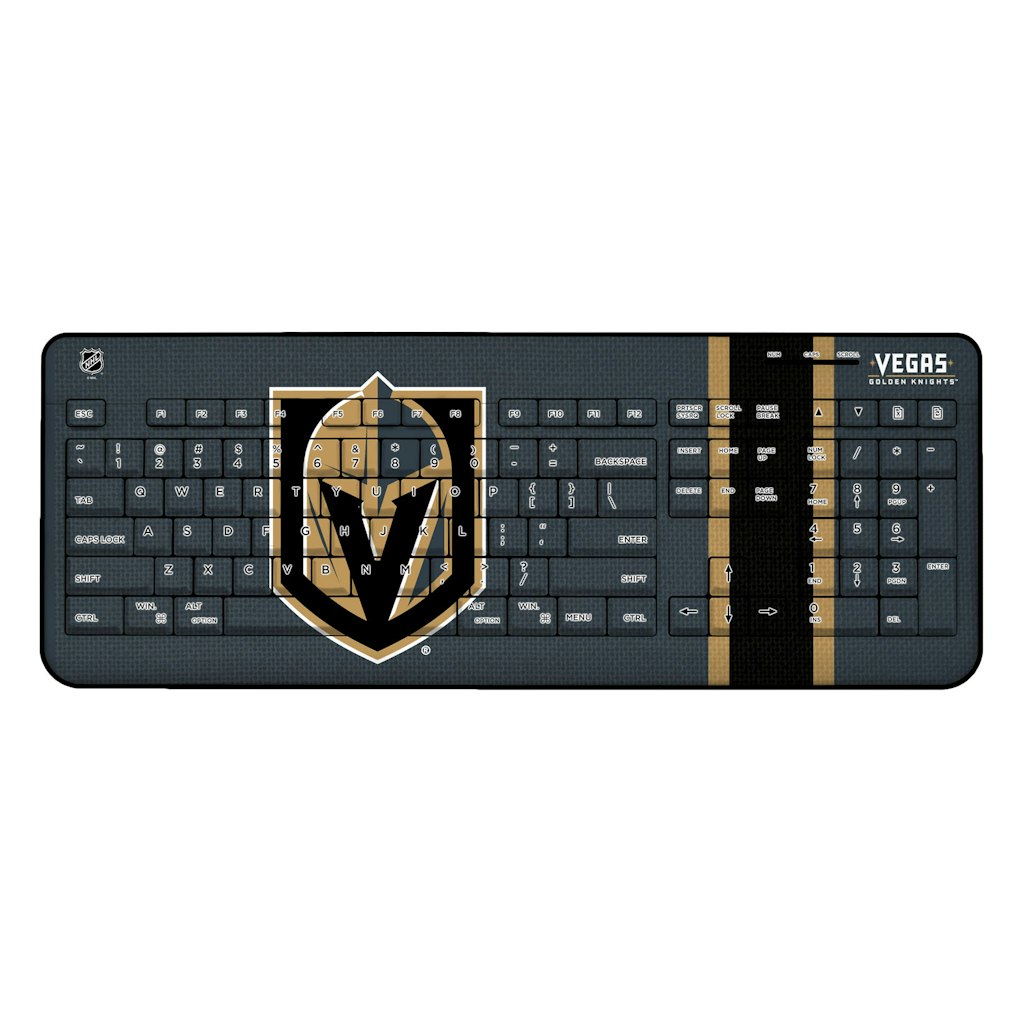 Vegas Golden Knights Stripe Wireless Keyboard: $71.99