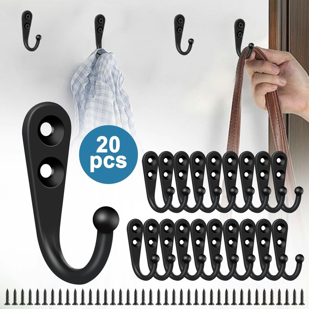 TSV Heavy Duty Retro Robe Hook 20-Pack: $10 TSV Heavy Duty Retro Robe Hook 20-Pack: $10