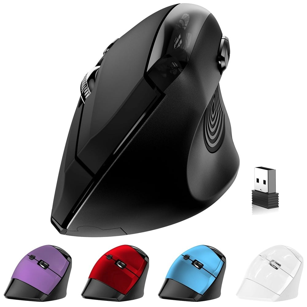Memzuoix Wireless Ergonomic Vertical Mouse: $14.29 Memzuoix Wireless Ergonomic Vertical Mouse: $14.29