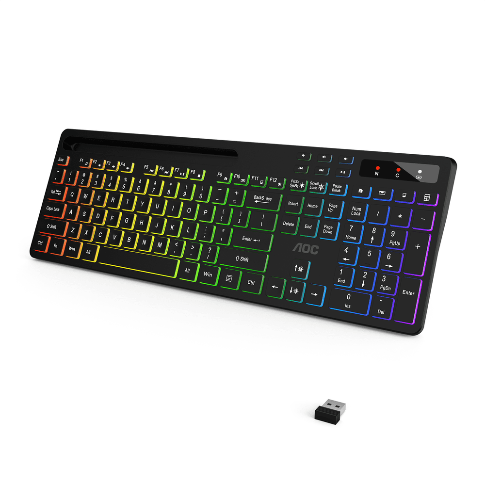 AOC Wireless RGB Backlit Keyboard: $23.69 AOC Wireless RGB Backlit Keyboard: $23.69