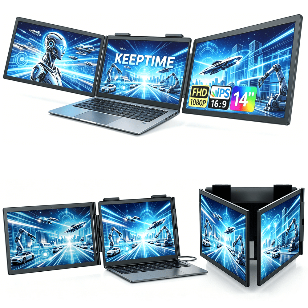 14-Inch FHD IPS Dual Portable Laptop Monitor: $152.55 14-Inch FHD IPS Dual Portable Laptop Monitor: $152.55