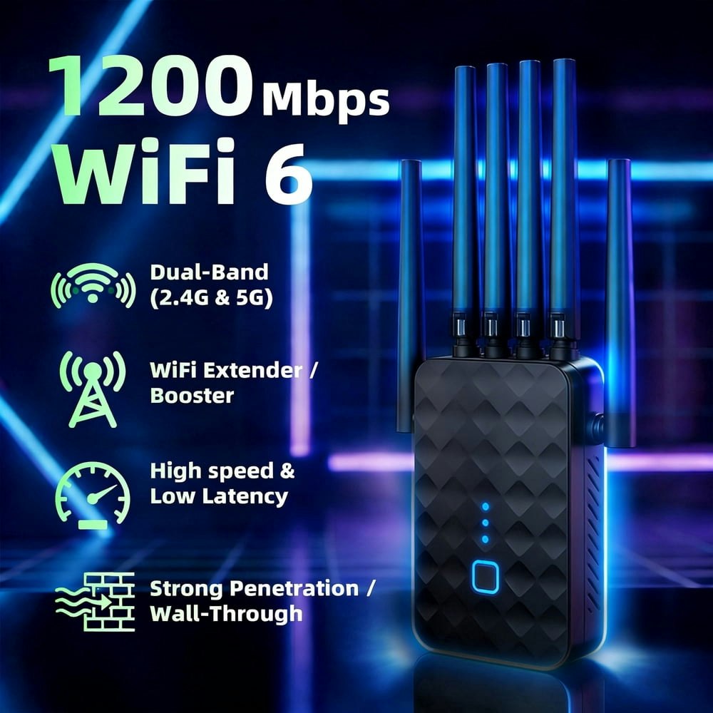 Ourlife 1,200Mbps Dual Band WiFi Range Extender: $29.15 Ourlife 1,200Mbps Dual Band WiFi Range Extender: $29.15