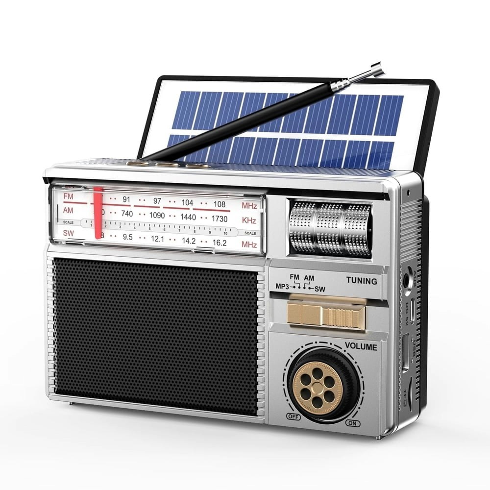 Portable AM FM SW Solar Radio with Bluetooth: $20.99