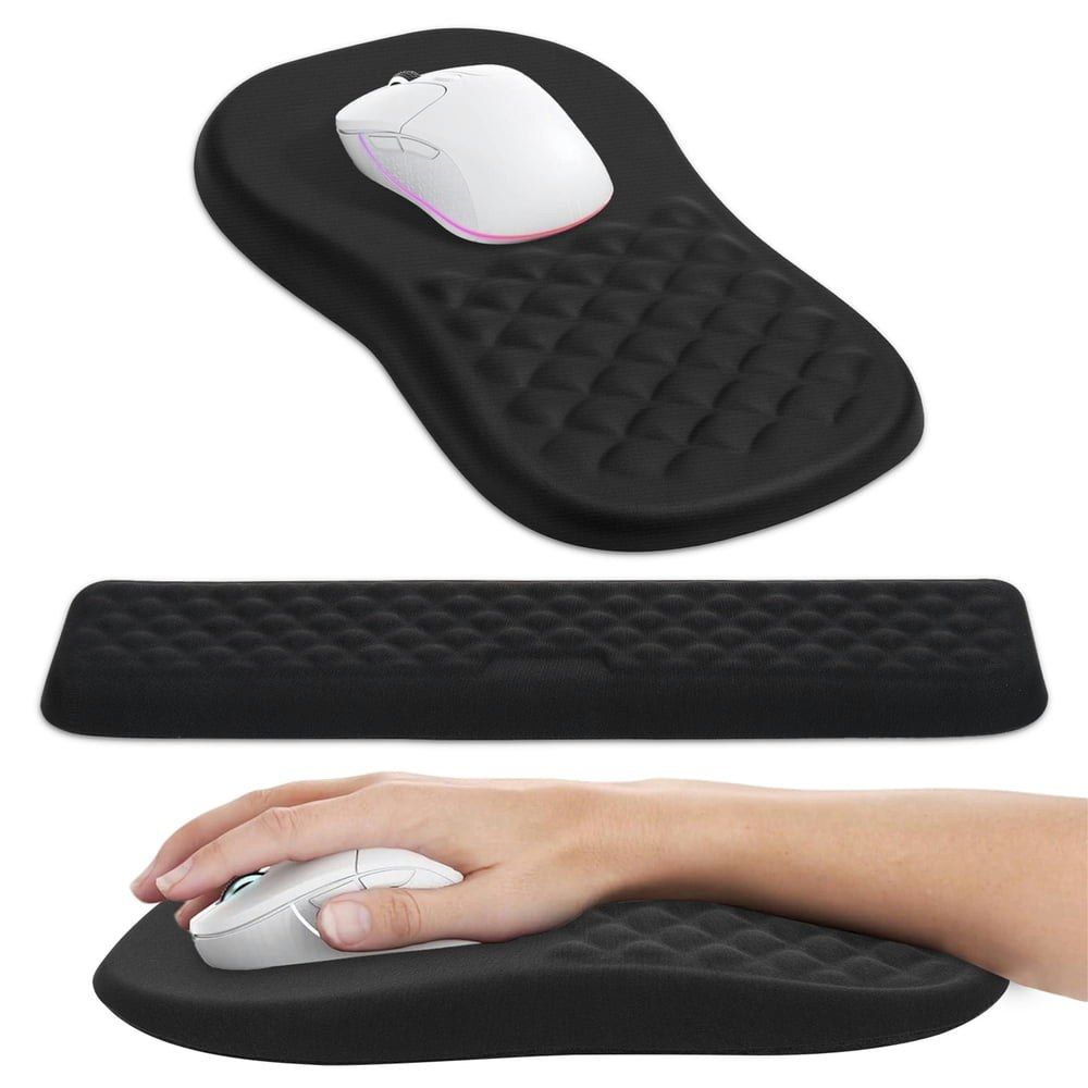 Ergonomic Memory Foam Mouse Pad and Keyboard Wrist Rest: $16.98 Ergonomic Memory Foam Mouse Pad and Keyboard Wrist Rest: $16.98