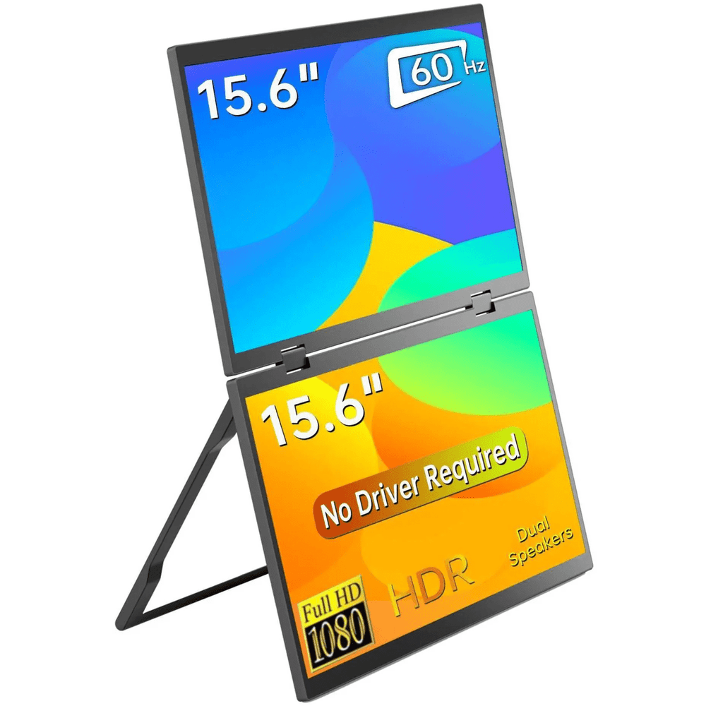 15.6" 1080p FHD Dual Portable IPS HDR Monitor: $160 15.6" 1080p FHD Dual Portable IPS HDR Monitor: $160