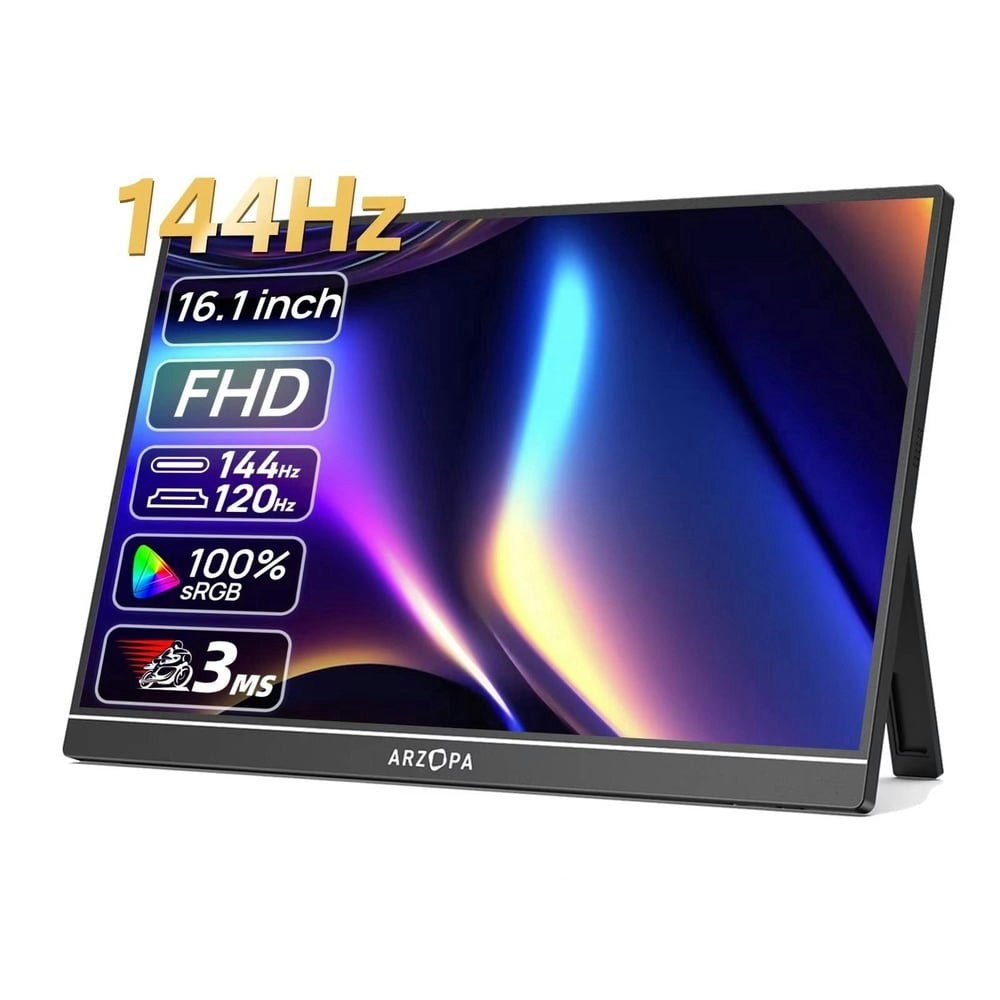 Arzopa 16.1-inch 144Hz Portable Gaming Monitor: $96.98 Arzopa 16.1-inch 144Hz Portable Gaming Monitor: $96.98