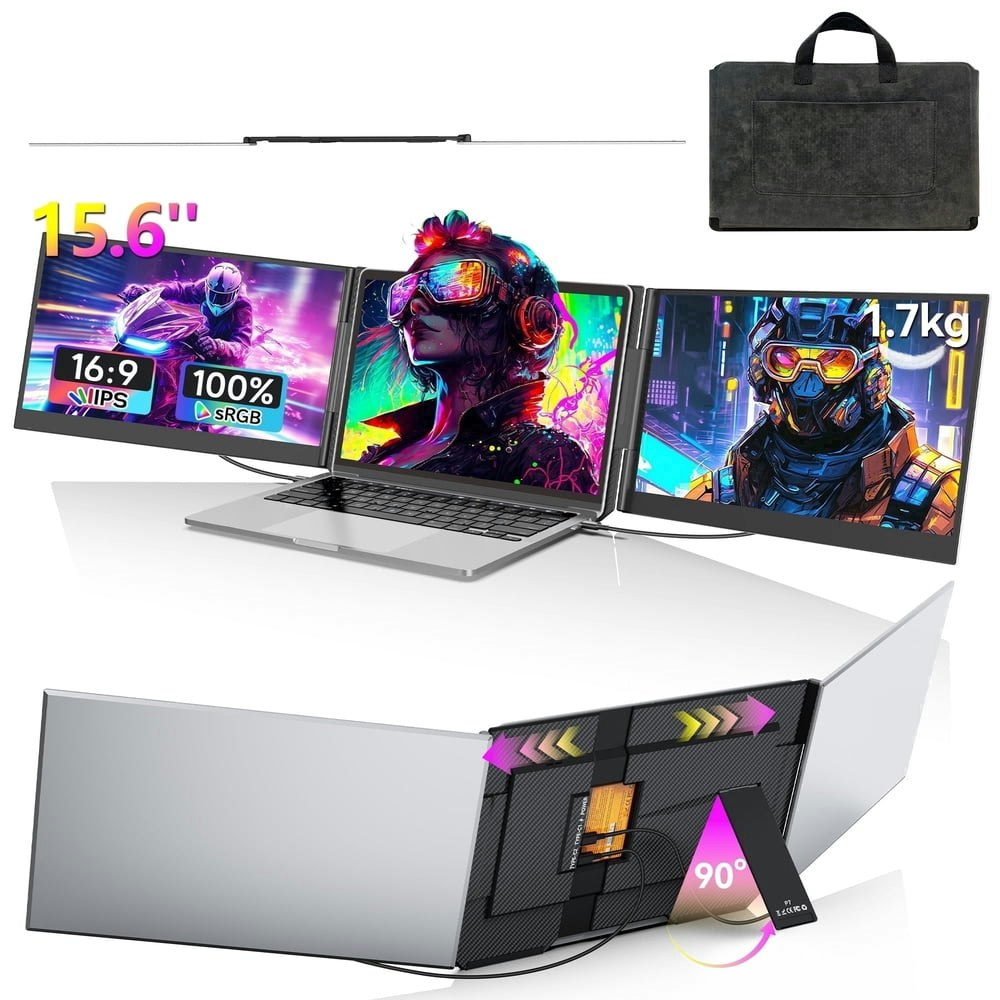 15.6-inch Triple Portable Laptop Monitor: $229.99 15.6-inch Triple Portable Laptop Monitor: $229.99