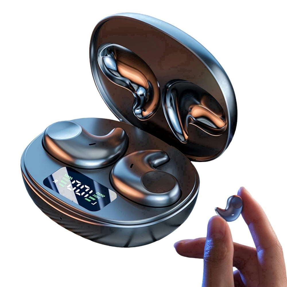 True Wireless Bluetooth Earbuds 60-Hour Playback w/ Charging Case: $10.95