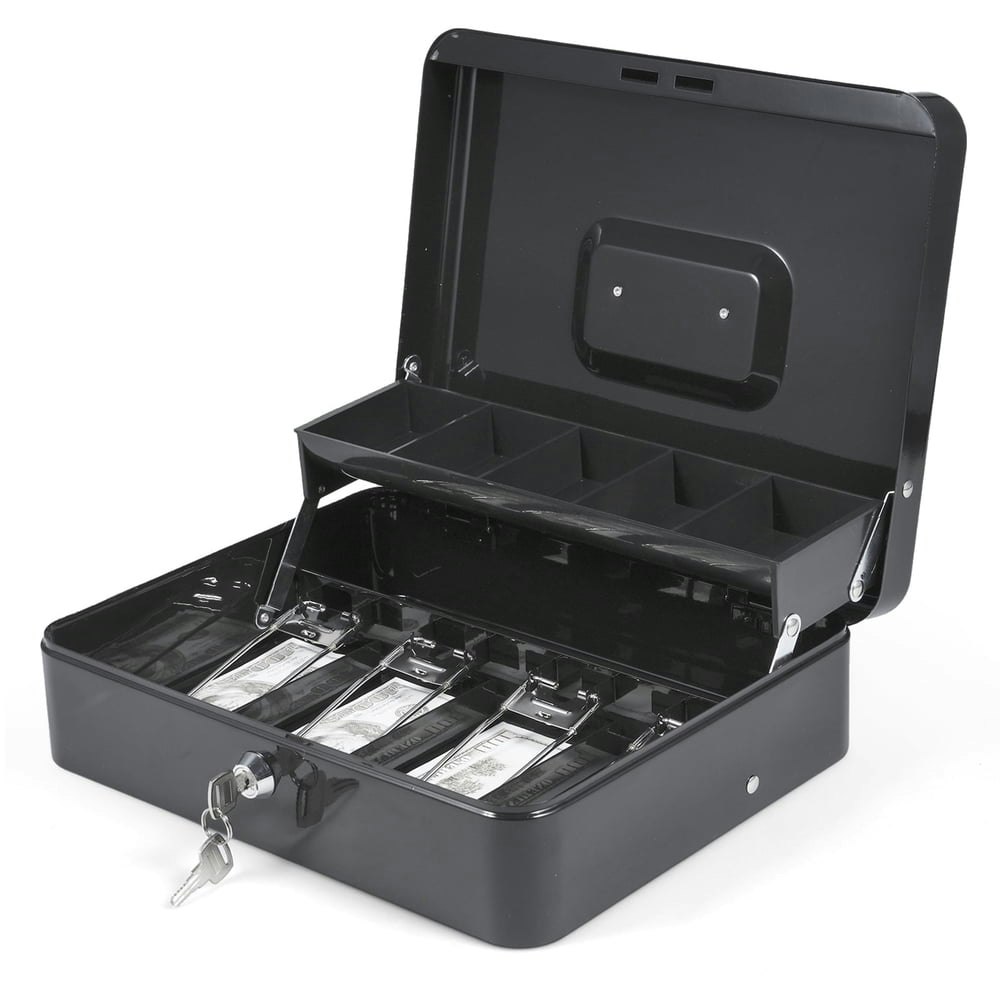 Cash Box with 5-Coin Tray and 4-Bill Slots: $22.69