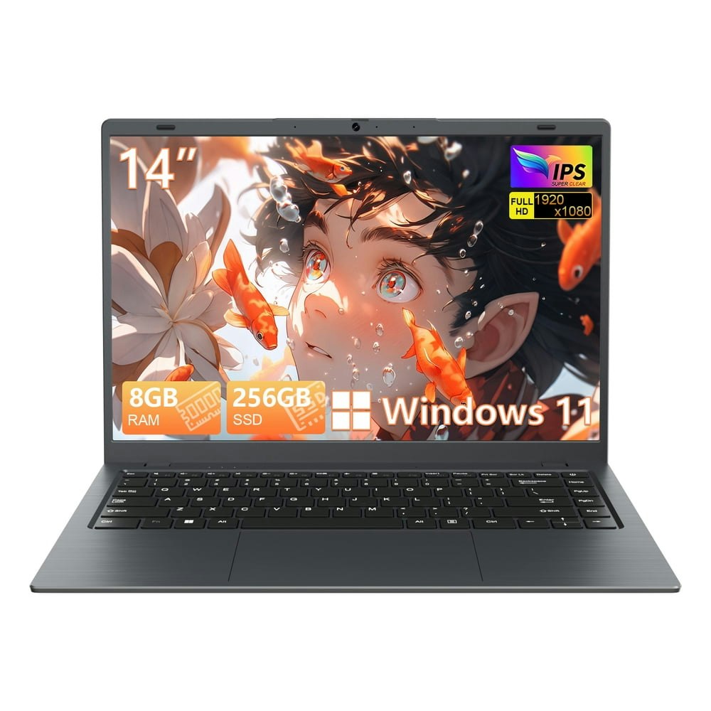 Shbiv 14-inch Windows 11 Laptop 8GB RAM 256GB SSD: $209.89