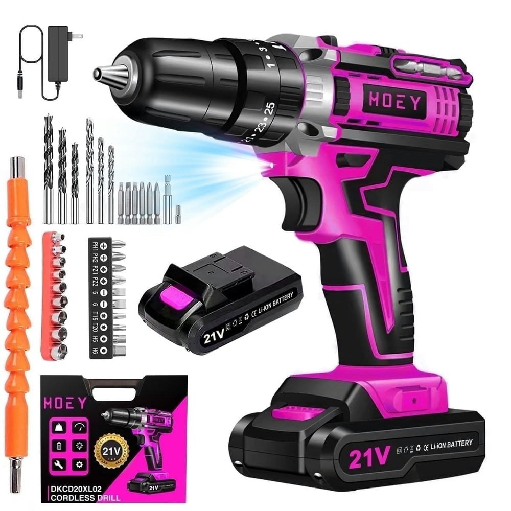 Hoey 21V Cordless Power Drill Set: $29.89 Hoey 21V Cordless Power Drill Set: $29.89