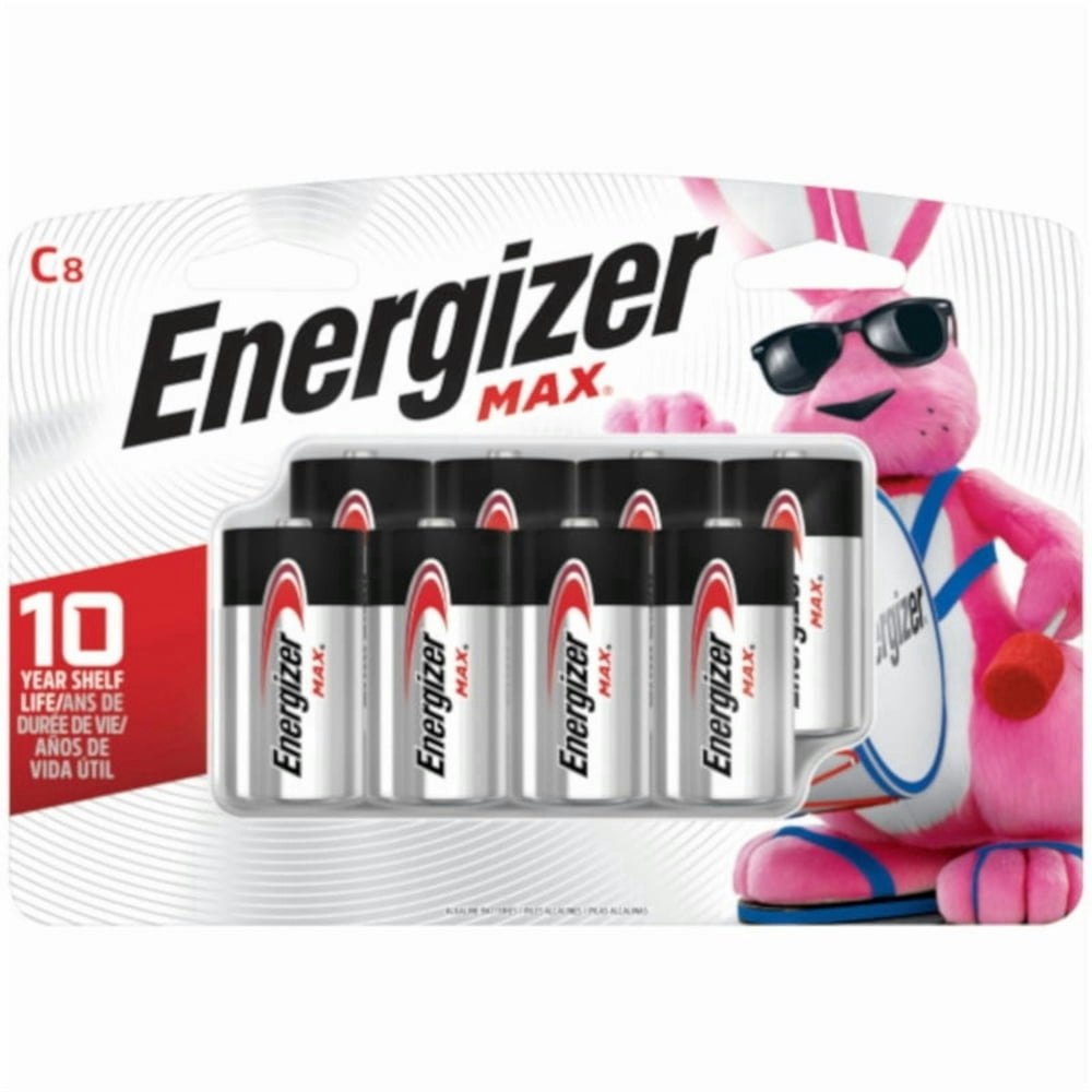 Energizer MAX C Alkaline Batteries 8-Pack: $18.99